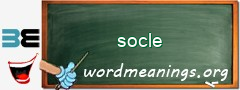 WordMeaning blackboard for socle